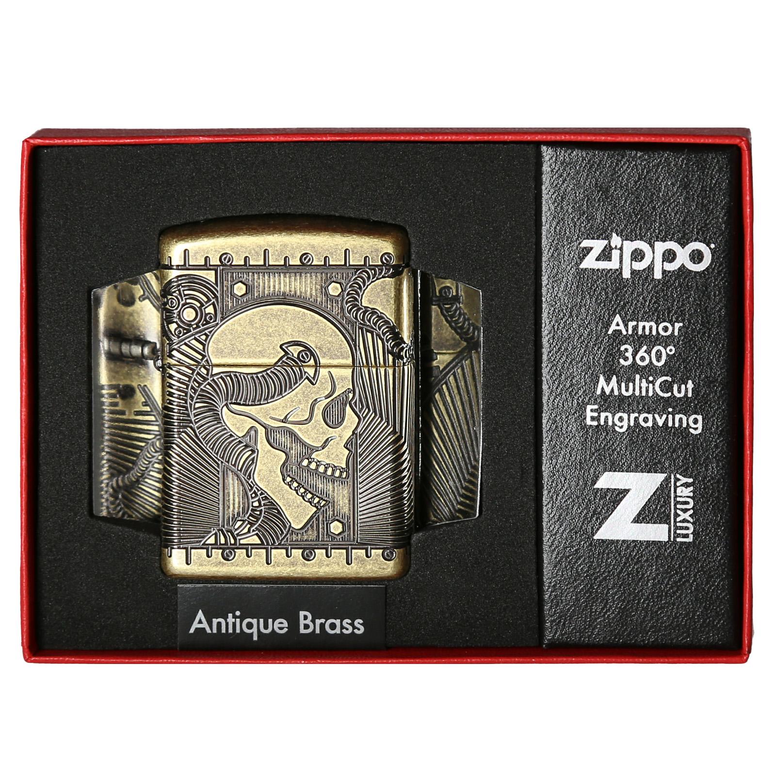 Zippo 29268 Steampunk Armor Antique Brass zapalniczka zippo